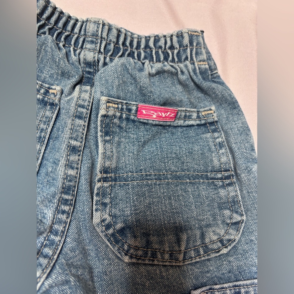 Vintage Y2K Riders Baby Jeans 12 Months Blue Denim Elastic Waist - Picture 4 of 7